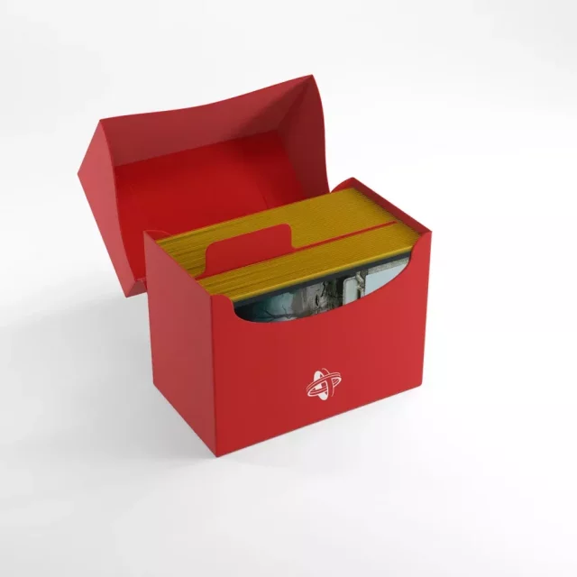Pudełko na karty Gamegenic - Side Holder 80+ Red - Pudełko na karty