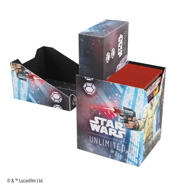 Krabička na karty Gamegenic - Star Wars: Unlimited Soft Crate Palpatine/Padme dupl