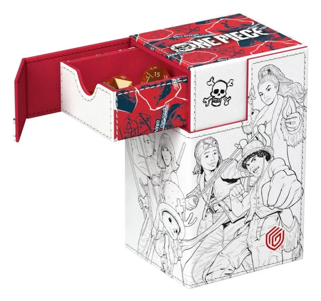 Krabička na karty Ultimate Guard - One Piece - Sketch (Flip'n'Tray 80+ XenoSkin) - Pudełko na karty