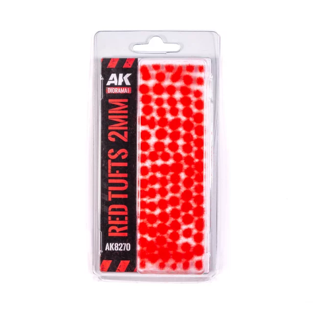 Porost modelarski AK - Red Fantasy tufts (2 mm) - AK-Interactive