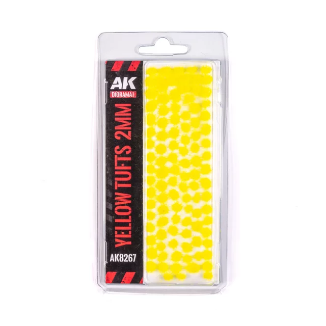Porost modelarski AK - Yellow Fantasy tufts (2 mm) - Warhammer 40000