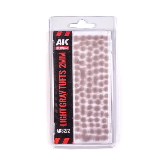Porost modelarski AK - Light Gray Fantasy tufts (2 mm) - AK-Interactive