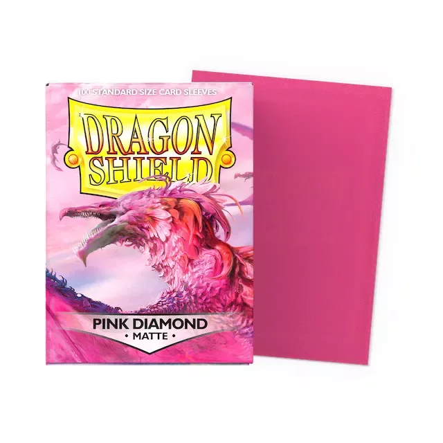 Ochranné obaly na karty Dragon Shield - Standard Sleeves Matte Pink Diamond (100 ks)