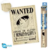 Plakát One Piece - Wanted Luffy dupl