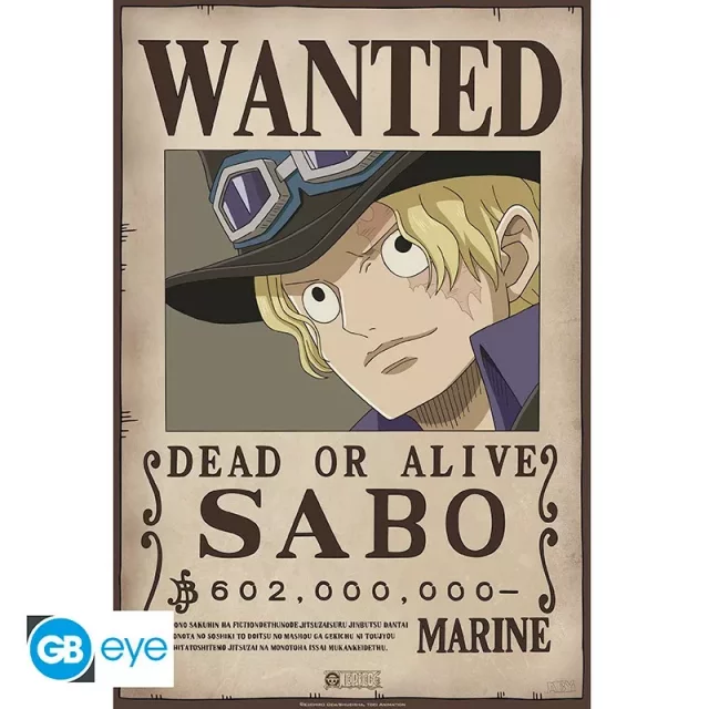 Plakat One Piece - Wanted Sabo - Anime