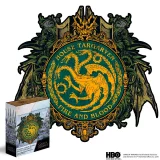 Puzzle Game of Thrones - House Targaryen (drewniane)