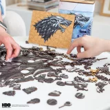 Puzzle Game of Thrones - Metallic Sigil Stark (drewniane)