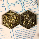 Sběratelská mince Dungeons & Dragons - D20 Flip Coin + Class Cards (mince + karty) dupl