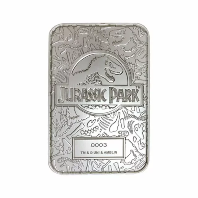 Przypinka kolekcjonerska Jurassic Park - Entrance Gates Ingot (posrebrzana) - Ograniczone w sztukach