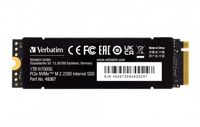 Dysk SSD do konsoli PlayStation 5 - Verbatim Vi7000G 1TB - Akcesoria