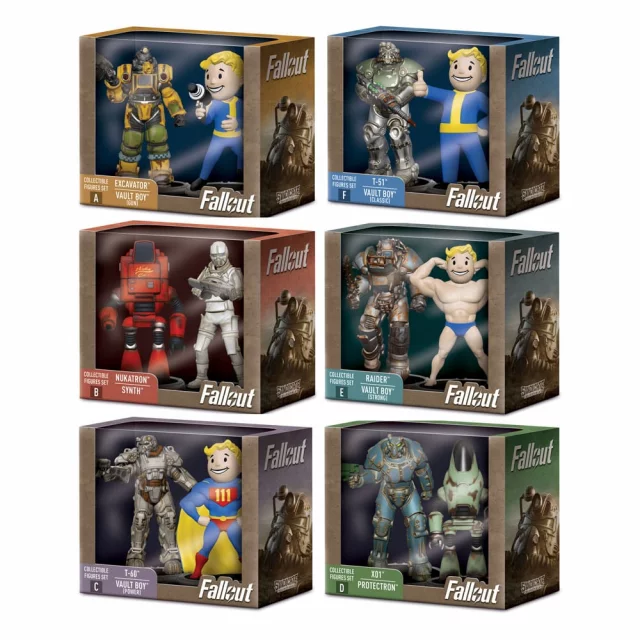 Figurky Fallout - T-51 & Vault Boy (Classic) Set F (Syndicate Collectibles) dupl