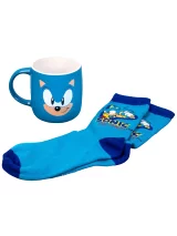 Dárkový set Sonic - sklenice, podtácek, klíčenka dupl