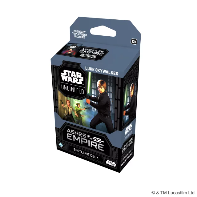 Zestaw Star Wars: Unlimited - Ashes of the Empire - Luke Skywalker Spotlight Deck + Emperor Palpatine Spotlight Deck - Gra karciana