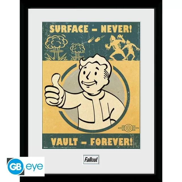 Plakat w ramce Fallout - Vault Forever