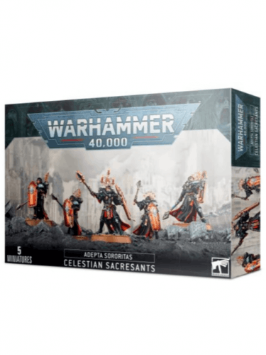W40k: ADEPTA SORORITAS - Celestian Sacresants (5 figurek)