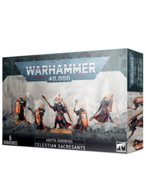 W40k: ADEPTA SORORITAS - Celestian Sacresants (5 figurek)