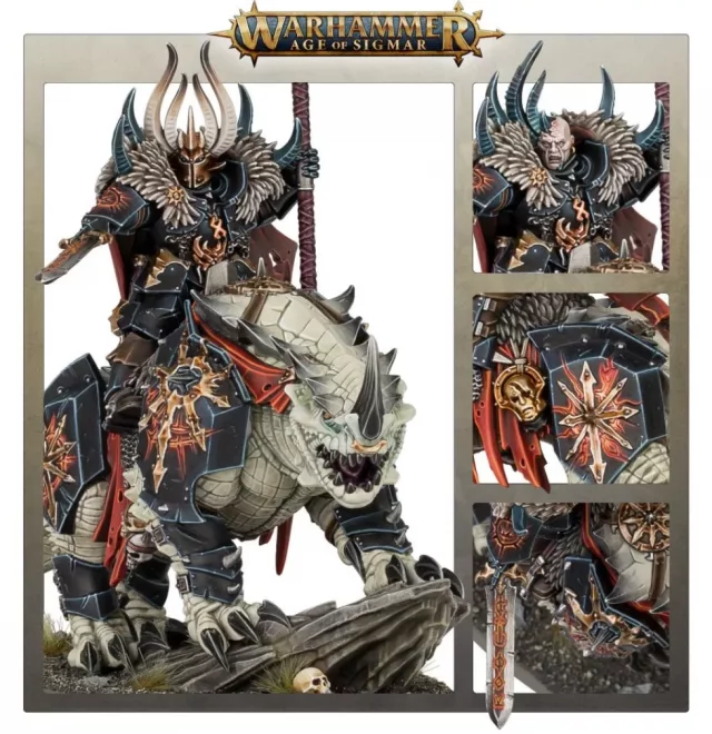 W-AOS: Slaves to Darkness - Chaos Lord on Karkadrak (1 figurka)