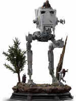 Statuetka Star Wars - AT-ST & Chewbacca (Iron Studios)