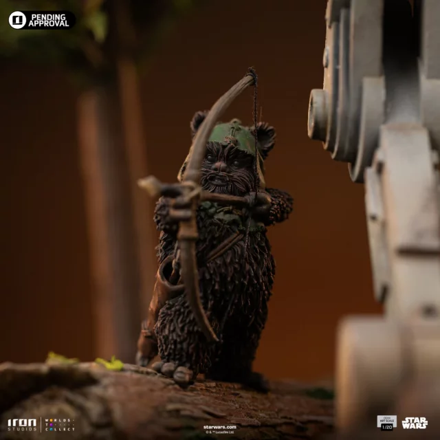 Statuetka Star Wars - AT-ST & Chewbacca (Iron Studios)
