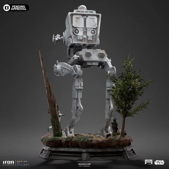 Statuetka Star Wars - AT-ST & Chewbacca (Iron Studios)