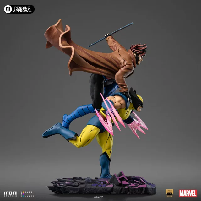 Statuetka Marvel - Gambit & Wolverine Deluxe (Iron Studios)