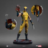 Statuetka Marvel - Wolverine & Deadpool Head (Iron Studios)