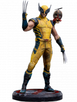Statuetka Marvel - Wolverine & Deadpool Head (Iron Studios)