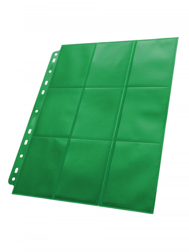 Strona do albumu Ultimate Guard - Side Loaded 18-Pocket Pages Green (1 sztuka)