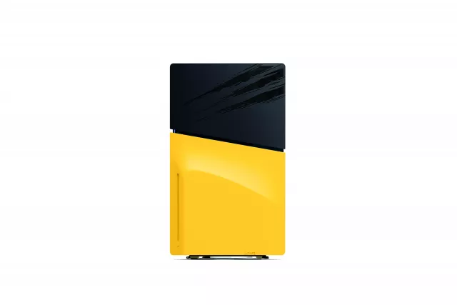 Osłona na konsolę PlayStation 5 Slim - Marvel’s Wolverine Battle Yellow Limited Edition - Akcesoria