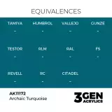 AK 3Gen (Archaic Turquoise - Acrylic) - farba bazowa, archaiczny turkus - AK-Interactive