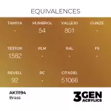 AK 3Gen (Brass - Metallic) - farba bazowa, mosiądz - AK-Interactive