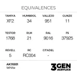 AK 3Gen (White - Intense) - farba bazowa, biały - AK-Interactive