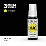 AK 3Gen (Black - Intense) - farba bazowa, czarna - AK-Interactive