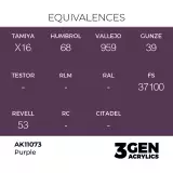 AK 3Gen (Purple - Acrylic) - farba bazowa, fiolet - AK-Interactive