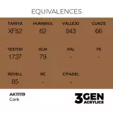 AK 3Gen (Cork - Acrylic) - farba bazowa, korkowy - AK-Interactive