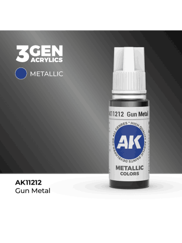 AK 3Gen (Gun Metal - Metallic) - farba bazowa, metaliczny szary