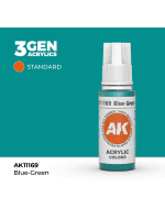 AK 3Gen (Blue-Green - Acrylic) - farba bazowa, niebiesko-zielony