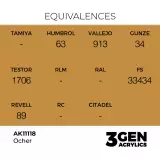 AK 3Gen (Ocher - Acrylic) - farba bazowa, ochra - AK-Interactive