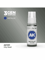AK 3Gen (Oily Steel - Metallic) - farba bazowa, oleista stal