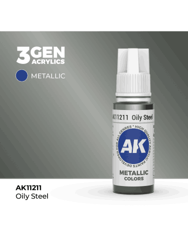 AK 3Gen (Oily Steel - Metallic) - farba bazowa, oleista stal