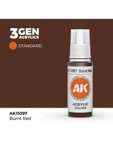 AK 3Gen (Burnt Red - Acrylic) - farba bazowa, palona czerwień