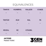 AK 3Gen (Pastel Violet - Pastel) - farba bazowa, pastelowy fiolet - AK-Interactive