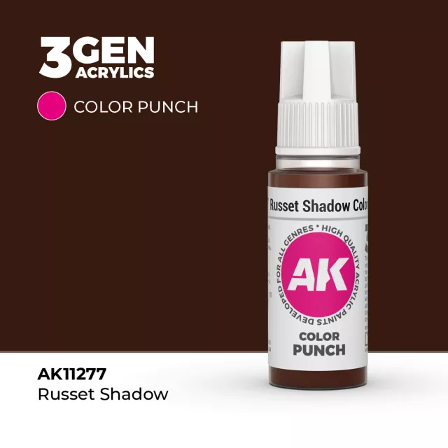 AK 3Gen (Russet Shadow - Punch) - farba bazowa, rdzawy cień - AK-Interactive