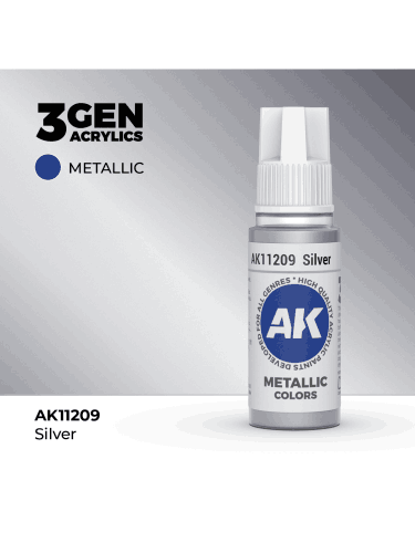 AK 3Gen (Silver - Metallic) - farba bazowa, srebrny
