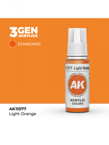 AK 3Gen (Light Orange - Acrylic) - farba bazowa, jasnopomarańczowy