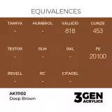 AK 3Gen (Deep Brown - Intense) - farba bazowa, głęboki brązowy - AK-Interactive