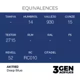 AK 3Gen (Deep Blue - Intense) - farba bazowa, nasycony niebieski - AK-Interactive