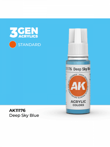 AK 3Gen (Deep Sky Blue - Acrylic) - farba bazowa, nasycony błękit nieba