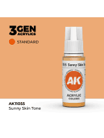 AK 3Gen (Sunny Skin Tone - Acrylic) - farba bazowa, ciepły odcień skóry