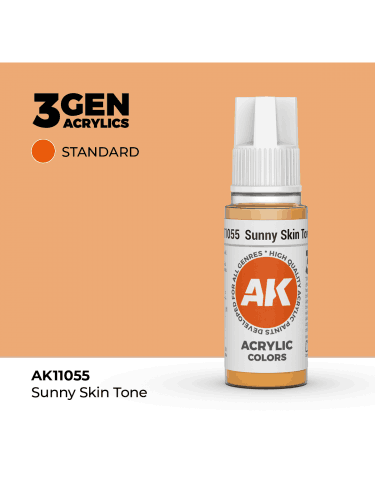 AK 3Gen (Sunny Skin Tone - Acrylic) - farba bazowa, ciepły odcień skóry